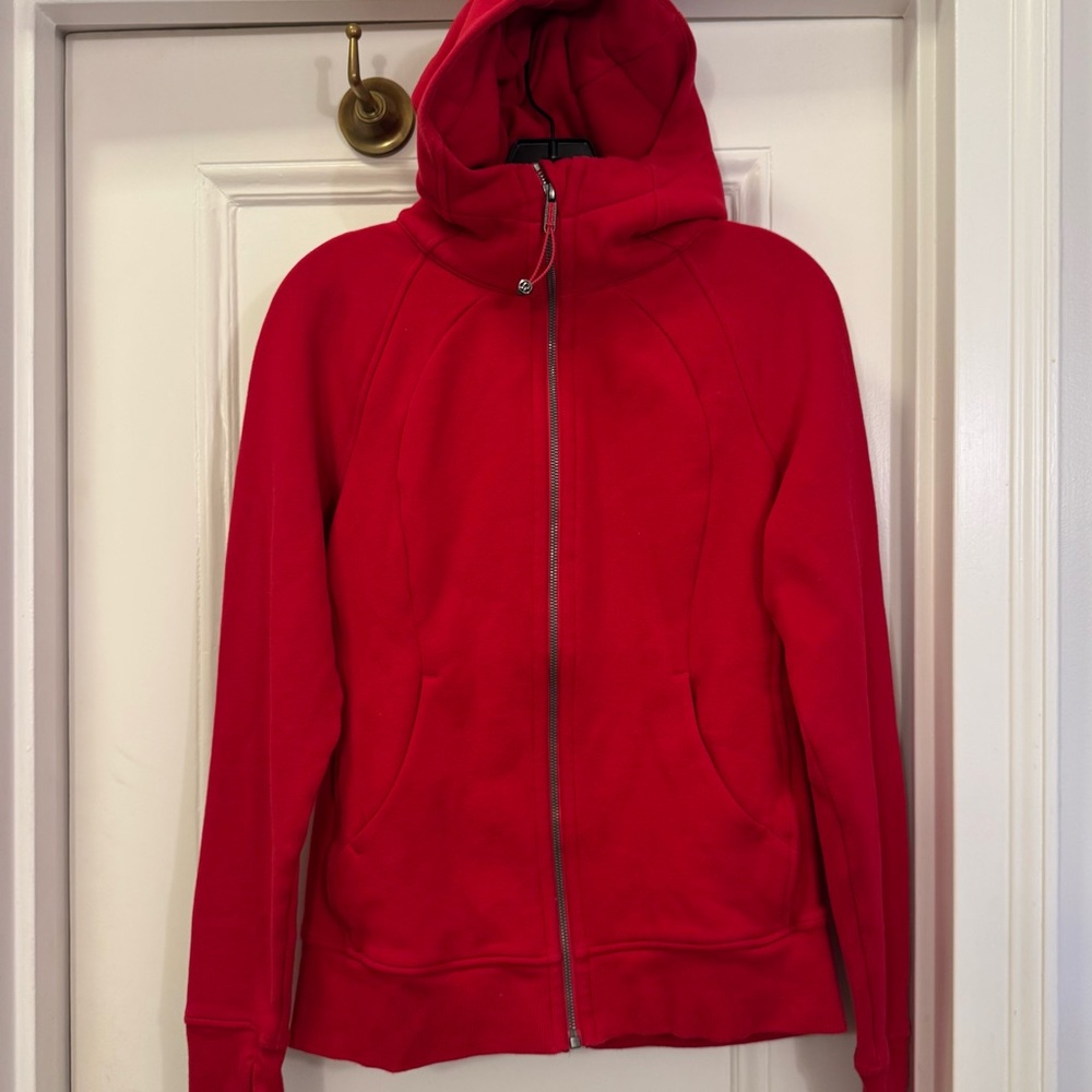 Lululemon Women's Hoodie - Red size M